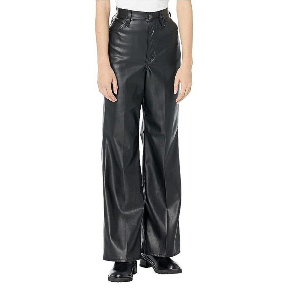 Levi's Womens Premium 70s Flare Faux Leather Jeans Size 26